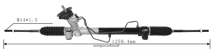 cremalheira da direção hidráulica 95040656 7111766010 52048196 52101439 95040652 95040656 94767096 42505935 52134051 PZR80N2685 Autopeças Caxias Do Sul CHEVROLET