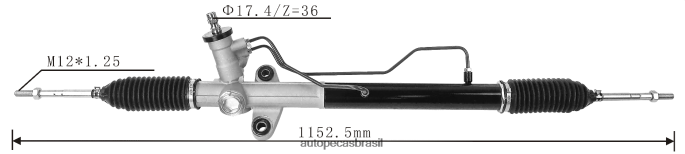 cremalheira de direção hidráulica 44200-bz142 PZR80N2809 Autopeças Sorocaba DAIHATSU