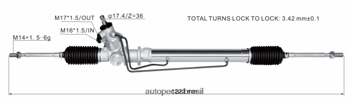 cremalheira de direção hidráulica 44504-87601-000 PZR80N2811 Autopeças Perto De Mim DAIHATSU