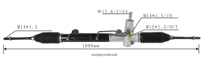 cremalheira da direção hidráulica 46450678 51891679 51990934 16900162s 7892504024209 PZR80N2797 Autopeças Joinville FIAT