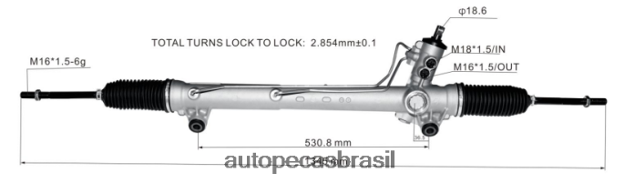 cremalheira de direção hidráulica 52089292ae PZR80N2790 Auto Peças Brasil DODGE/CHRYSLER