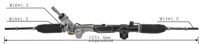 cremalheira de direção hidráulica 68140-628ae PZR80N2784 Autopeças Curitiba DODGE/CHRYSLER