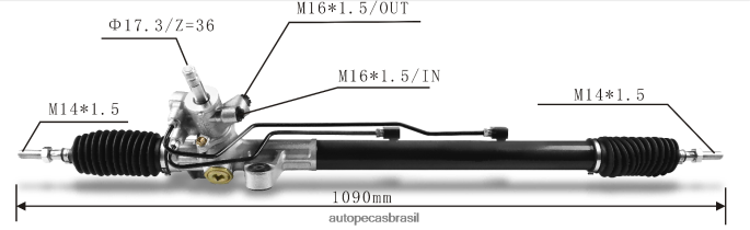 cremalheira de direção hidráulica 53601-sda-a04 53601-sda-a02 53601-sdd-a03 PZR80N2524 Autopeças Curitiba HONDA