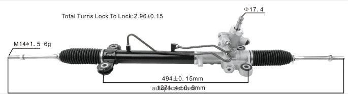 cremalheira de direção hidráulica 53601-swa-q01 PZR80N2537 Autopeças Joinville HONDA