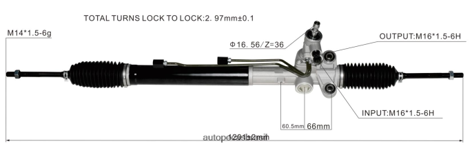 cremalheira da direção hidráulica 577003m300 577003m000 PZR80N2770 Auto Peças Brasil HYUNDAI/KIA
