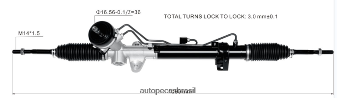 cremalheira da direção hidráulica 57700-0u000 577004l000 PZR80N2740 Auto Peças Brasil HYUNDAI/KIA