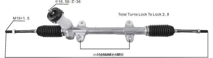 cremalheira de direção hidráulica 56500-1x500 PZR80N2722 Autopeças Porto Alegre HYUNDAI/KIA