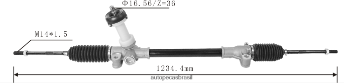cremalheira de direção hidráulica 56500-b4500 56500-b4000 56500-b4900 PZR80N2757 Autopeças Joinville HYUNDAI/KIA