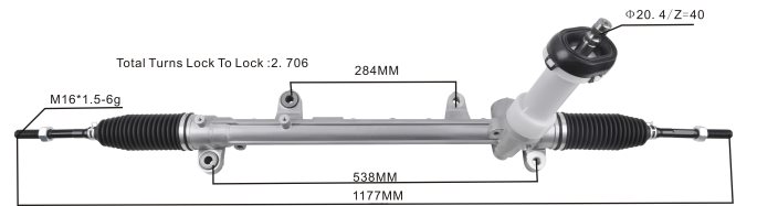 cremalheira de direção hidráulica 56500-d3100 56500-d7100 PZR80N2752 Autopeças Porto Alegre HYUNDAI/KIA