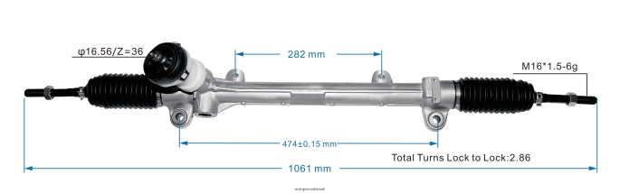 cremalheira de direção hidráulica 56500-e4000 56500b2000 PZR80N2730 Auto Peças Brasil HYUNDAI/KIA
