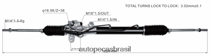 cremalheira de direção hidráulica 57700-1c100 57700-1c080 PZR80N2766 Autopeças Canoas HYUNDAI/KIA
