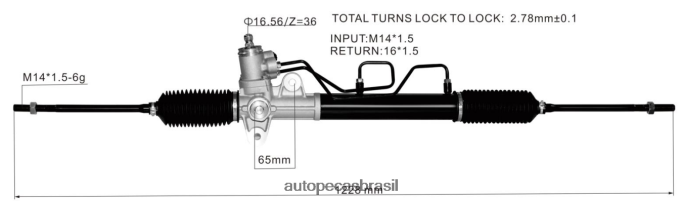 cremalheira de direção hidráulica 57700-22601 57700-2f100 577002f650 577002f101 57710-2f000 PZR80N2735 Autopeças Caxias Do Sul HYUNDAI/KIA