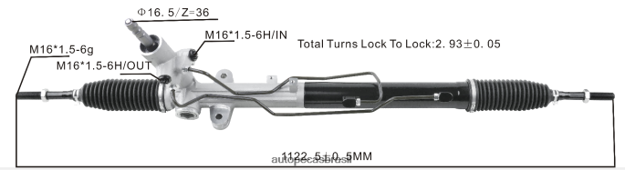 cremalheira de direção hidráulica 57700-2p200 577002w000 577002w100 PZR80N2723 Autopeças Alvorada HYUNDAI/KIA
