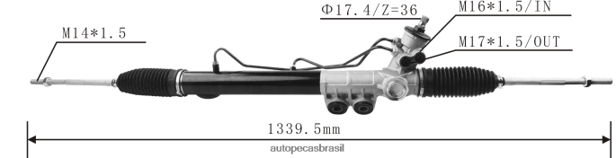 cremalheira da direção hidráulica 8-97946132-0 98214704 7111826010 52144273 PZR80N2605 Autopeças Caxias Do Sul ISUZU