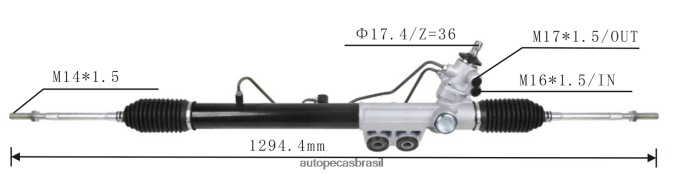 cremalheira de direção hidráulica 8-97946130-1 PZR80N2604 Autopeças Curitiba ISUZU