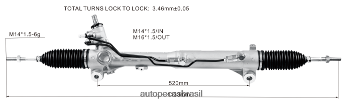 cremalheira de direção hidráulica ua3n-32-110 PZR80N2642 Autopeças Porto Alegre MAZDA