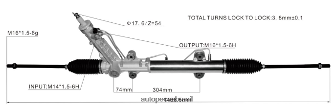 cremalheira de direção hidráulica 9044600300 PZR80N2431 Autopeças Perto De Mim MERCEDES-BENZ/BMW
