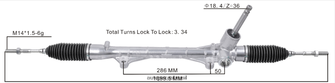 cremalheira de direção hidráulica 4410a770 PZR80N2556 Autopeças Canoas MITSUBISHI