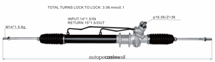 cremalheira de direção hidráulica mb351994 57705-43011 57700-43000 57705-43011 57705-43010 PZR80N2546 Autopeças Canoas MITSUBISHI
