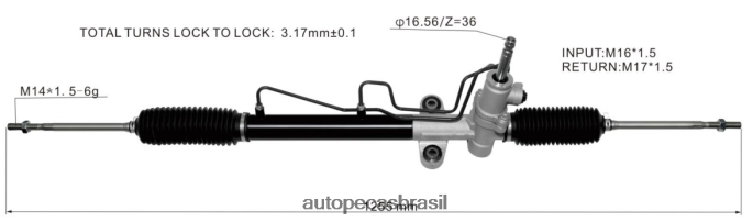 cremalheira de direção hidráulica mr961356 PZR80N2547 Autopeças Joinville MITSUBISHI