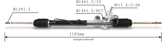 cremalheira de direção hidráulica 49001-4z001 49001-4z011 49001-4z700 49001-4z800 49001-f4600 49001-8m720 PZR80N2569 Autopeças Sorocaba NISSAN