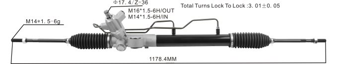 cremalheira de direção hidráulica 49001-5m406 49001-5m407 49001-bn013 PZR80N2578 Autopeças Campinas NISSAN