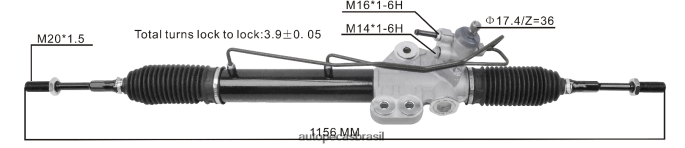 cremalheira de direção hidráulica 49001-600 49001-vz10a PZR80N2568 Autopeças Campinas NISSAN