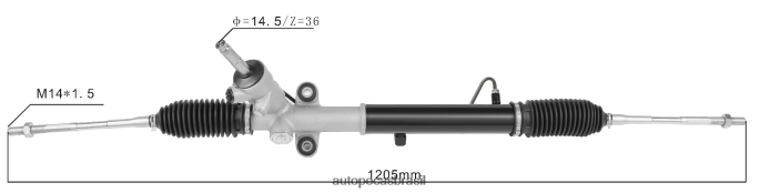 cremalheira de direção hidráulica 34110-ag010 PZR80N2817 Autopeças Joinville SUBARU