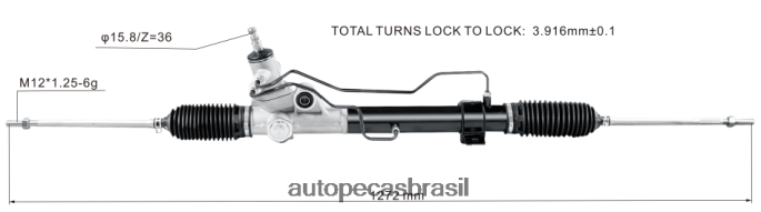 cremalheira de direção hidráulica 48500-61j01-000 PZR80N2618 Autopeças Campinas SUZUKI