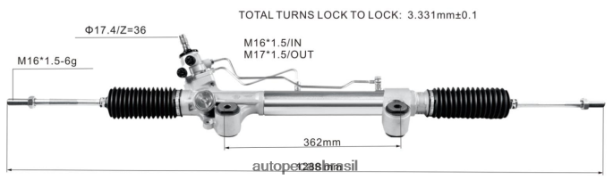 cremalheira de direção hidráulica 44250-0k710 44250-0k660 44250-0k820 PZR80N2471 Autopeças Perto De Mim TOYOTA