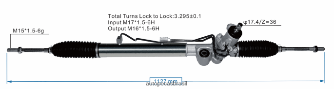 cremalheira de direção hidráulica 44250-35020 44250-04010 PZR80N2464 Autopeças Curitiba TOYOTA