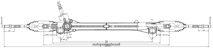 cremalheira de direção hidráulica 44250-52010 44250-52340 44250-52200 PZR80N2452 Autopeças Porto Alegre TOYOTA