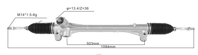 cremalheira de direção hidráulica 45510-47040 45510-47050 PZR80N2445 Autopeças Caxias Do Sul TOYOTA
