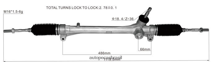 cremalheira de direção hidráulica 45510-48030 PZR80N2521 Autopeças Perto De Mim TOYOTA