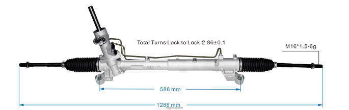 cremalheira de direção hidráulica 5m513200fa PZR80N2680 Auto Peças Brasil FORD