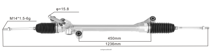 cremalheira de direção hidráulica ae8z-3504-a 1836240 1753627 1745237 1543718 PZR80N2662 Autopeças Porto Alegre FORD