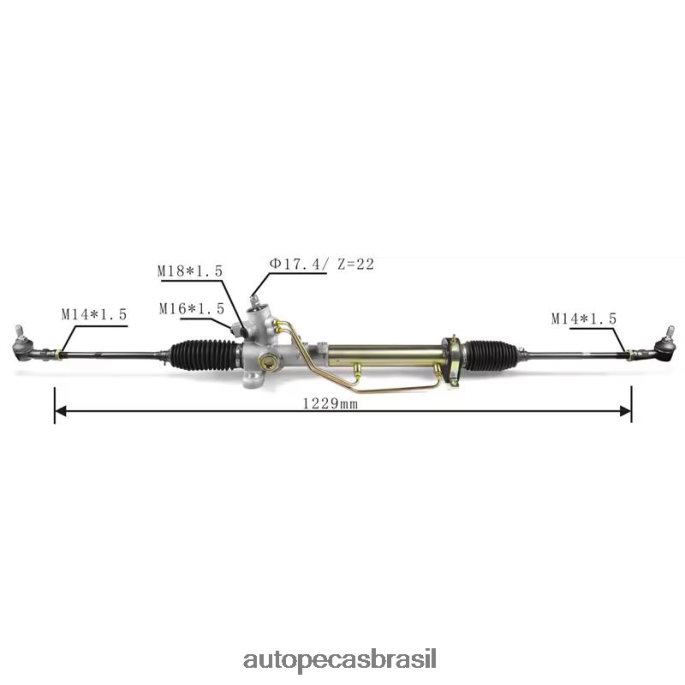 cremalheira de direção hidráulica 191422055 PZR80N1472 Autopeças Porto Alegre VOLKSWAGEN