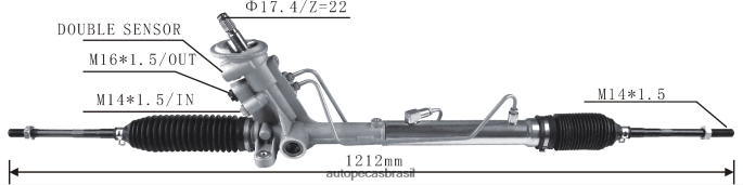 cremalheira de direção hidráulica 6r1423055d PZR80N2421 Autopeças Perto De Mim VOLKSWAGEN