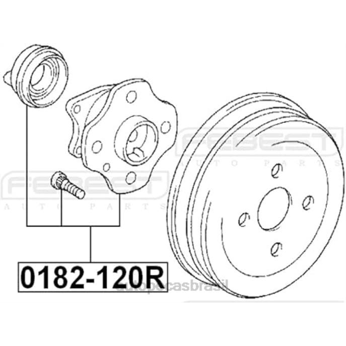 Autopeças Campinas T46818 | 4245012051 - cubo de roda