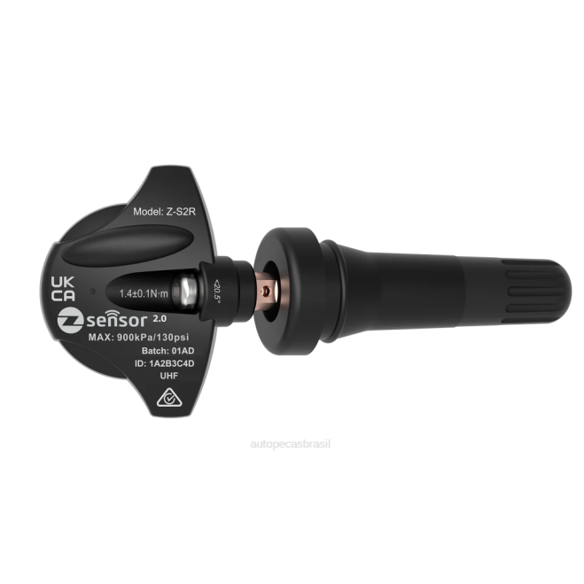 Autopeças Alvorada 4D641981 - Sensor tpms de substituição holden oe - oe p/n 25789964 freq 433mhz haste da válvula de borracha