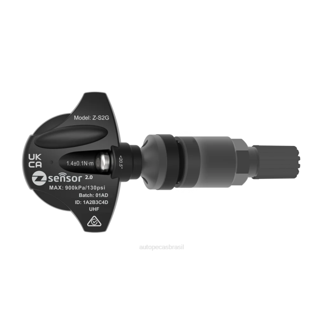 Autopeças Caxias Do Sul 4D641973 - Sensor tpms de substituição holden oe - oe p/n 20925925 freq 433mhz haste da válvula metálica - cinza escuro