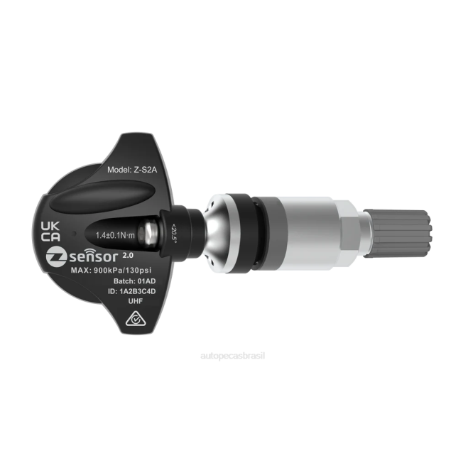 Autopeças Alvorada 4D641341 - Sensor tpms de substituição hyundai oe - oe p/n 52933f2000, 529332s510 freq 315mhz haste de válvula metálica - prata
